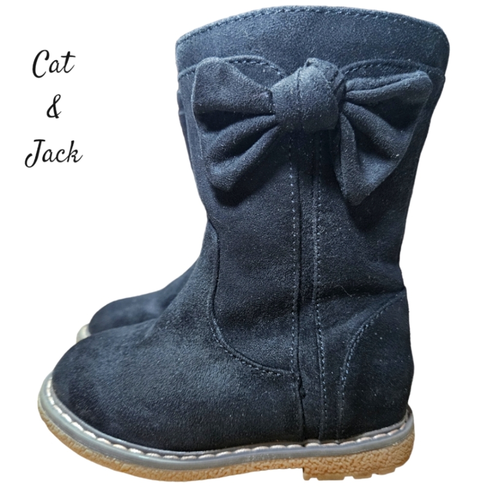 Cat & Jack Olivia Tall Boots w/ Bow